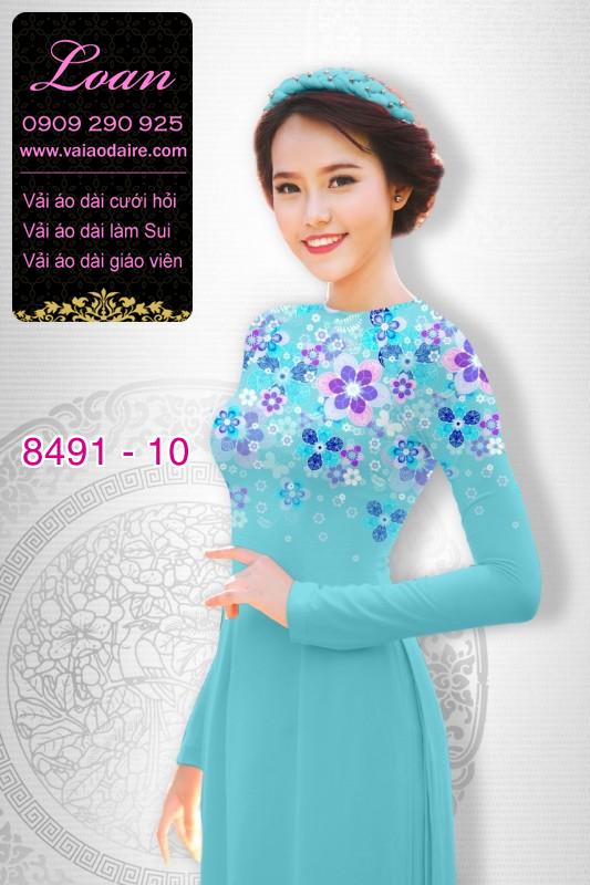 Vải áo dài hoa nhí