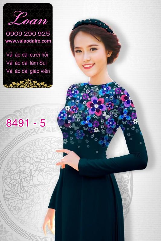 Vải áo dài hoa nhí