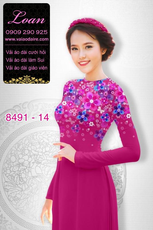 Vải áo dài hoa nhí