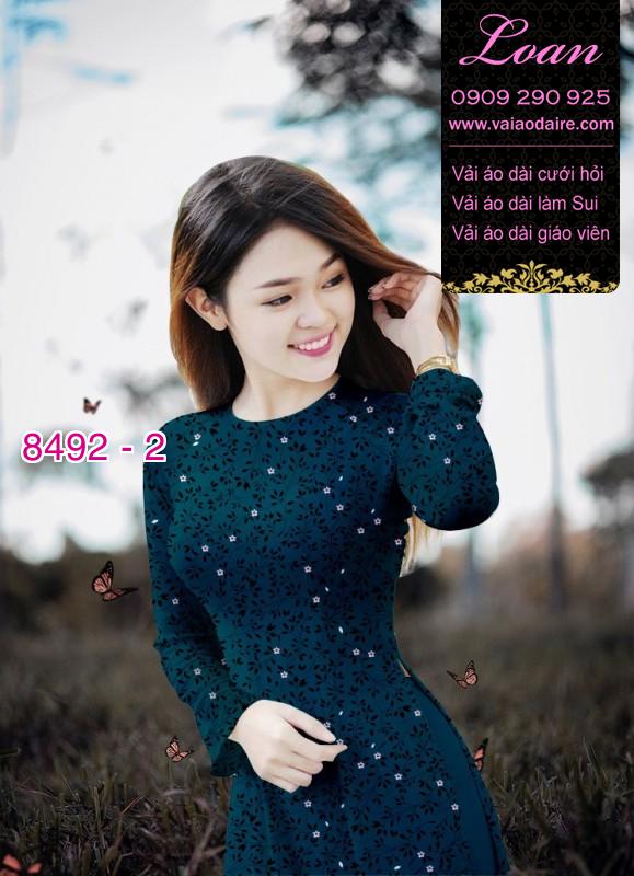 Vải áo dài hoa nhí
