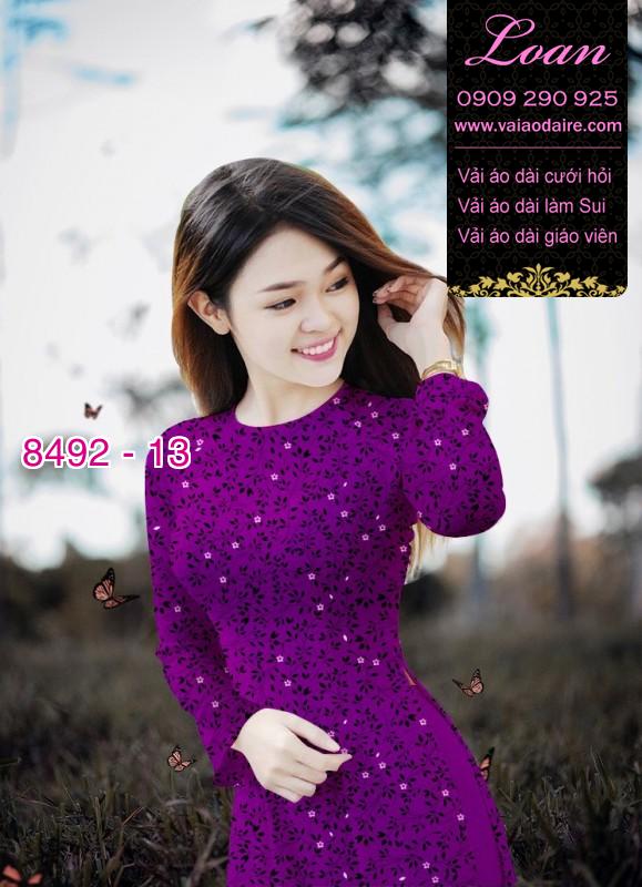 Vải áo dài hoa nhí