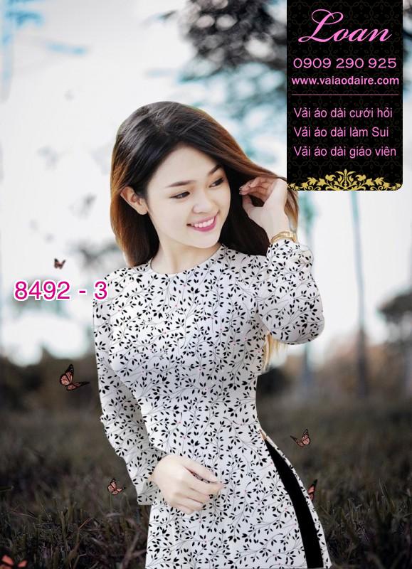 Vải áo dài hoa nhí