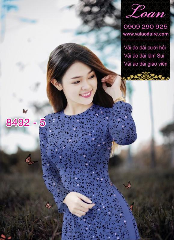 Vải áo dài hoa nhí