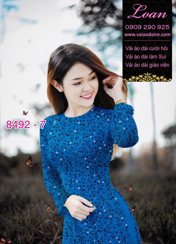 Vải áo dài hoa nhí