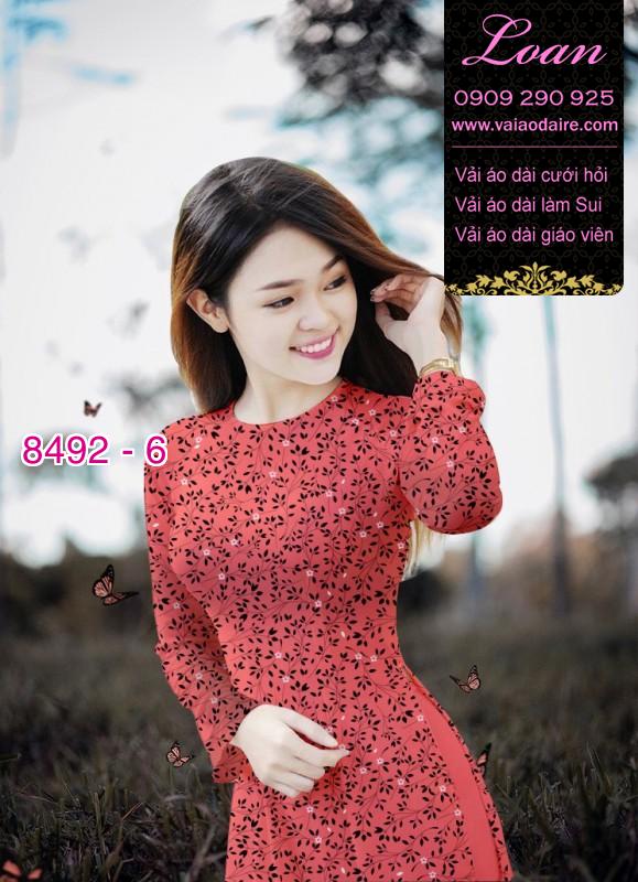 Vải áo dài hoa nhí