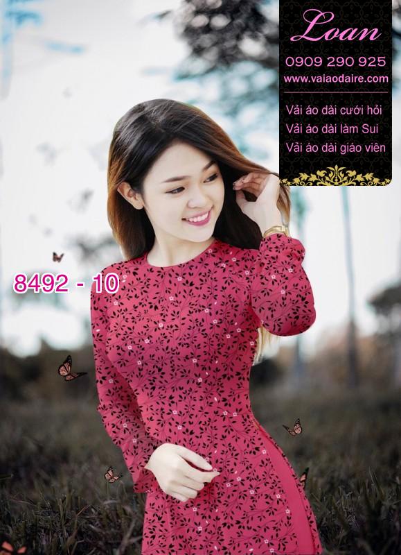 Vải áo dài hoa nhí