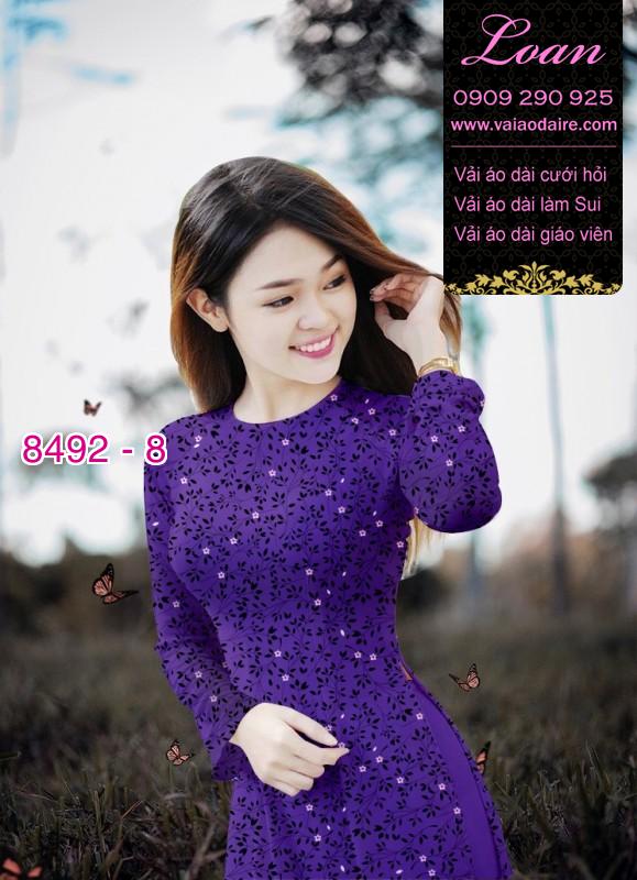 Vải áo dài hoa nhí