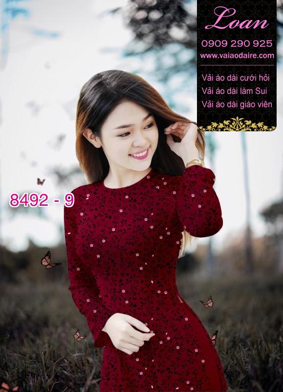 Vải áo dài hoa nhí