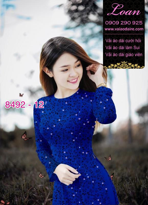 Vải áo dài hoa nhí