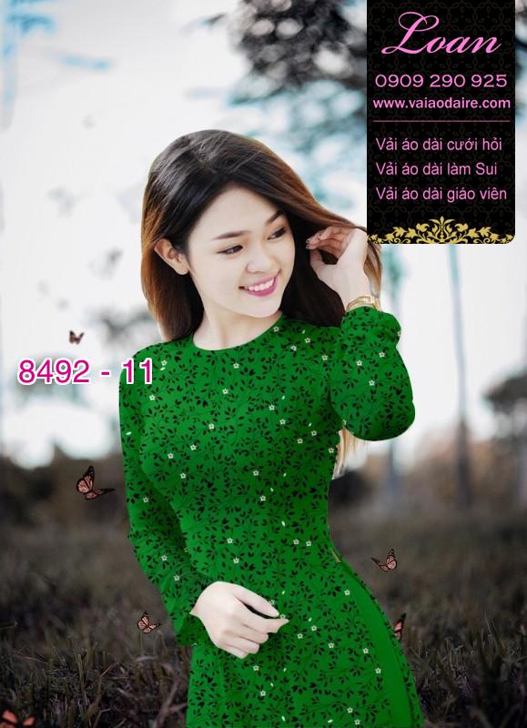 Vải áo dài hoa nhí