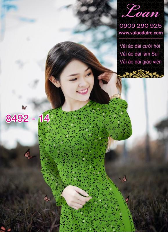 Vải áo dài hoa nhí