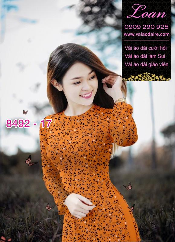 Vải áo dài hoa nhí
