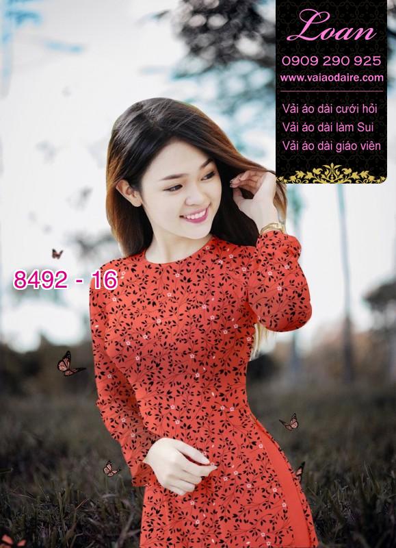 Vải áo dài hoa nhí