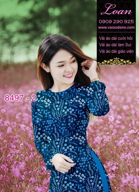 Vải áo dài hoa nhí