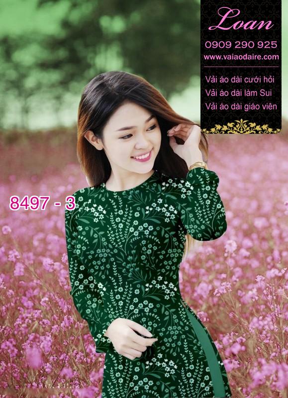 Vải áo dài hoa nhí