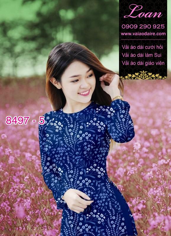Vải áo dài hoa nhí