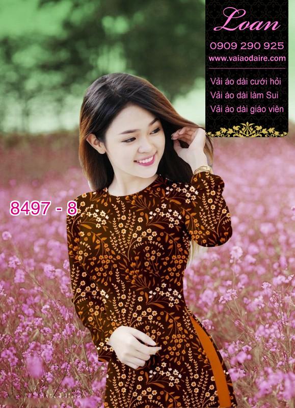 Vải áo dài hoa nhí
