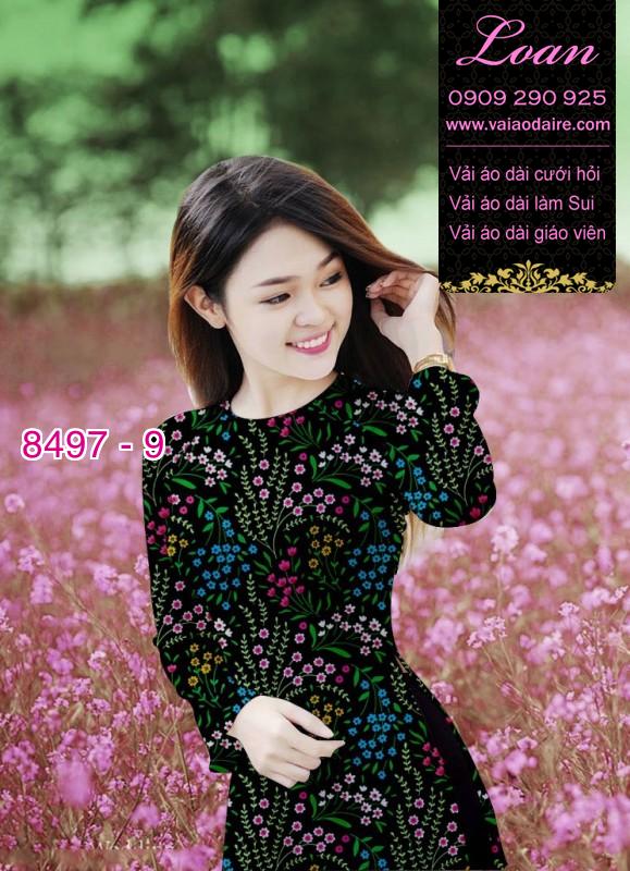 Vải áo dài hoa nhí