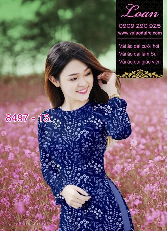 Vải áo dài hoa nhí