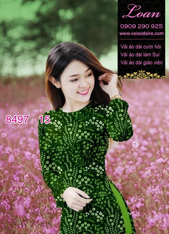 Vải áo dài hoa nhí