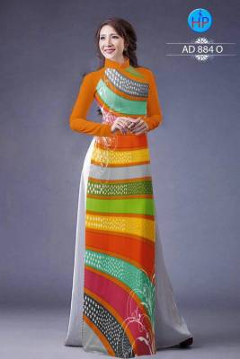 Vải áo dài màu sọc ngang-DT 850