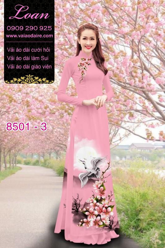 Vải áo dài chim Hạc