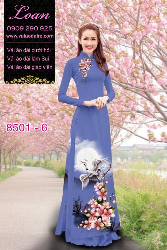 Vải áo dài chim Hạc