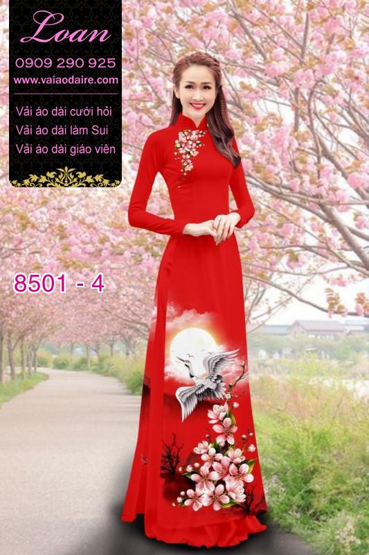 Vải áo dài chim Hạc