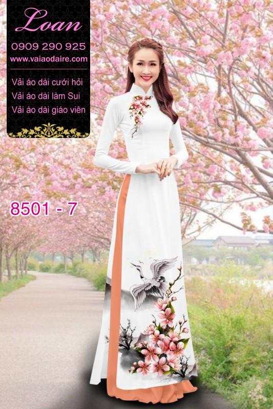 Vải áo dài chim Hạc