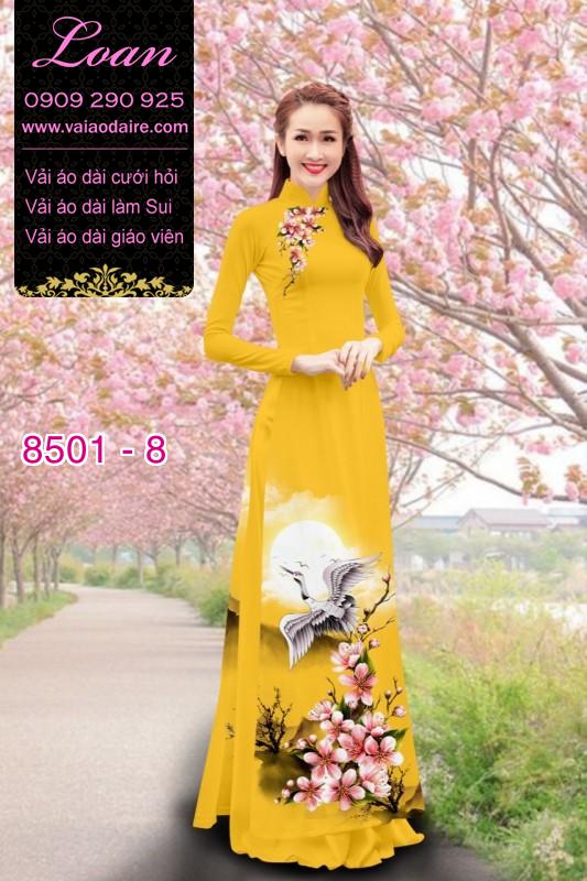 Vải áo dài chim Hạc