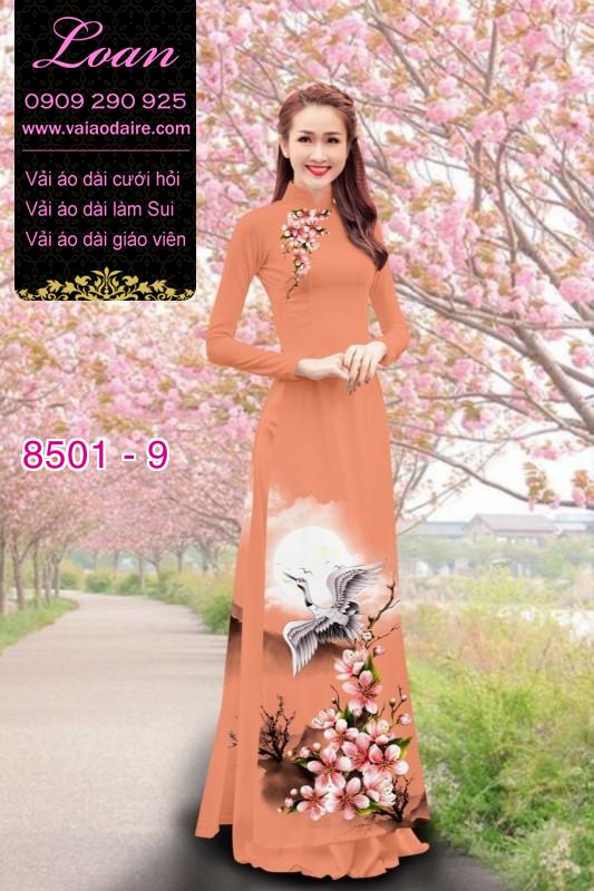 Vải áo dài chim Hạc