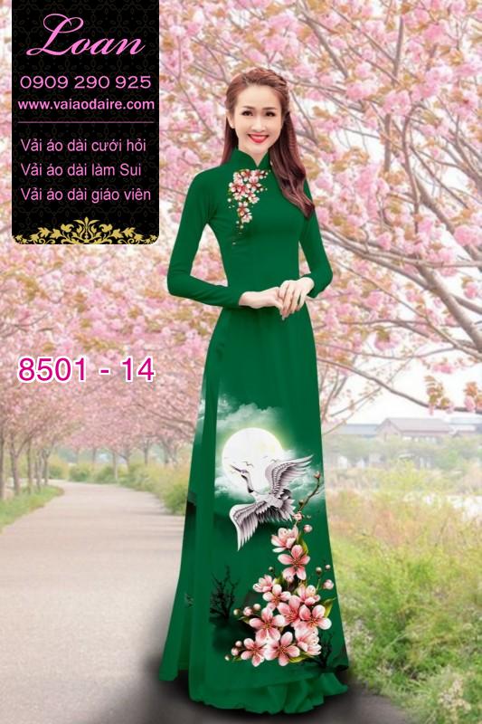 Vải áo dài chim Hạc