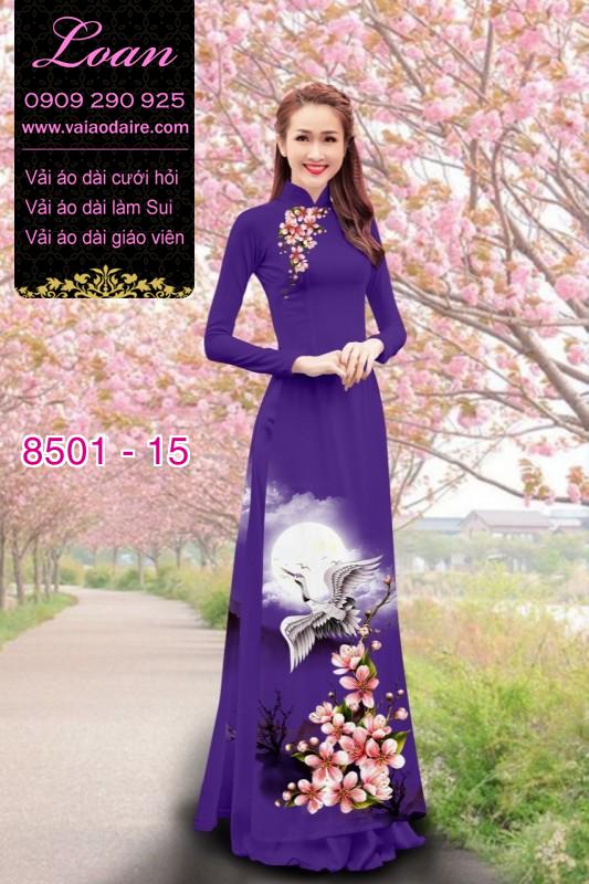 Vải áo dài chim Hạc