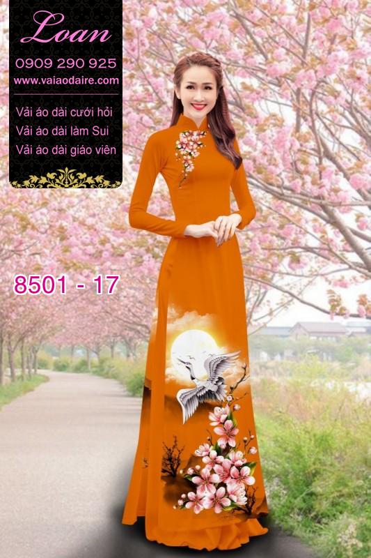 Vải áo dài chim Hạc