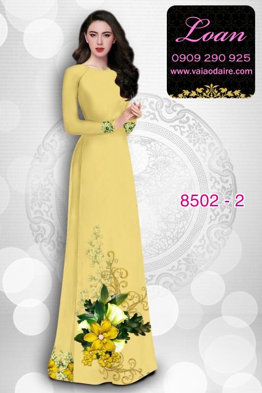Vải áo dài hoa 3D Vải áo dài hoa 3D