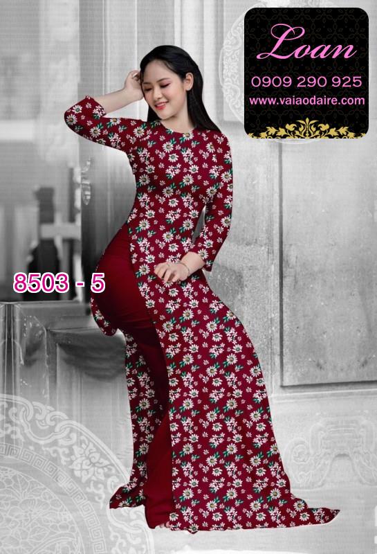 Vải áo dài hoa nhỏ