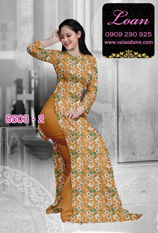 Vải áo dài hoa nhỏ