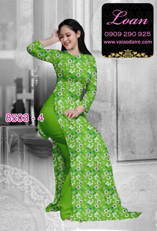 Vải áo dài hoa nhỏ