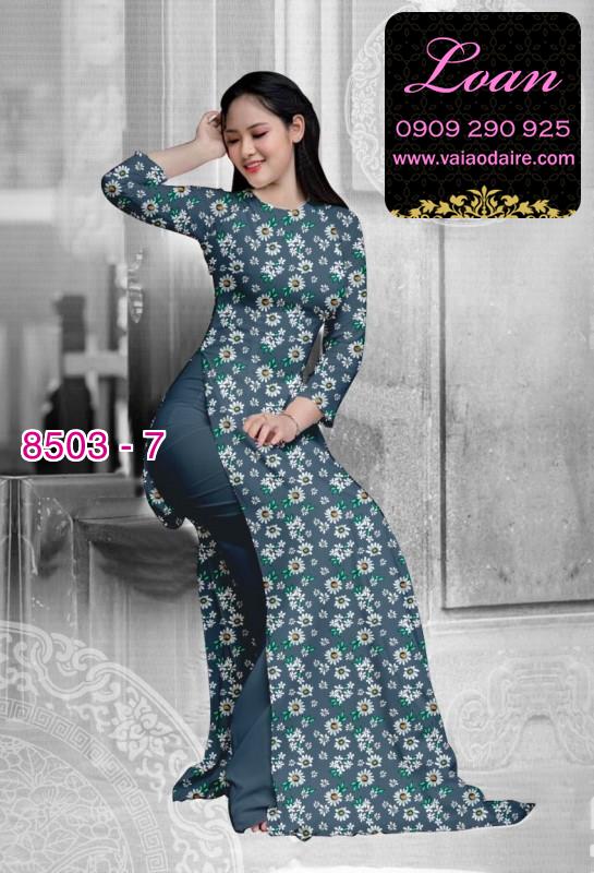 Vải áo dài hoa nhỏ