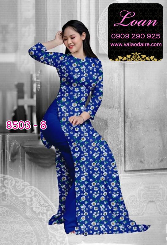 Vải áo dài hoa nhỏ