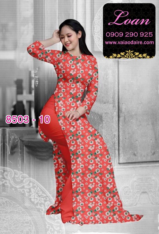 Vải áo dài hoa nhỏ