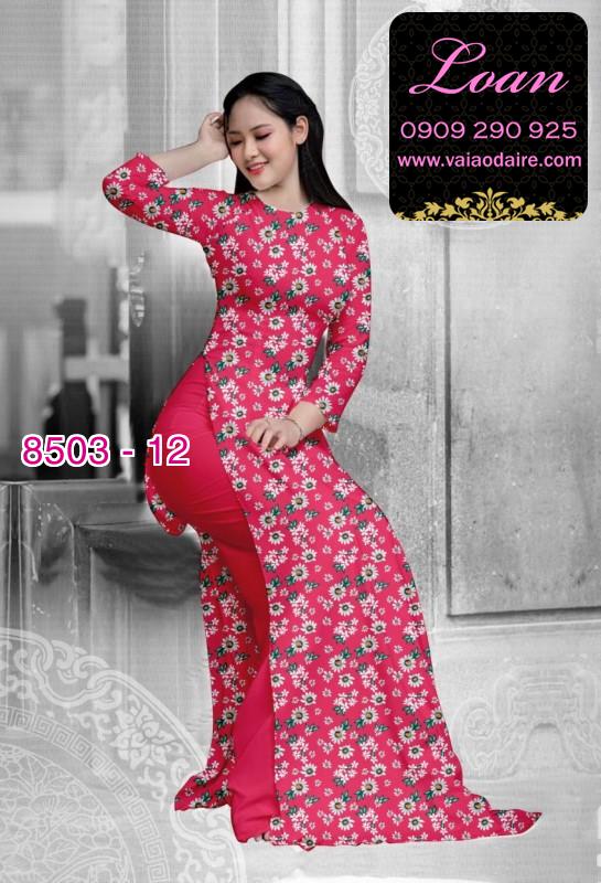 Vải áo dài hoa nhỏ