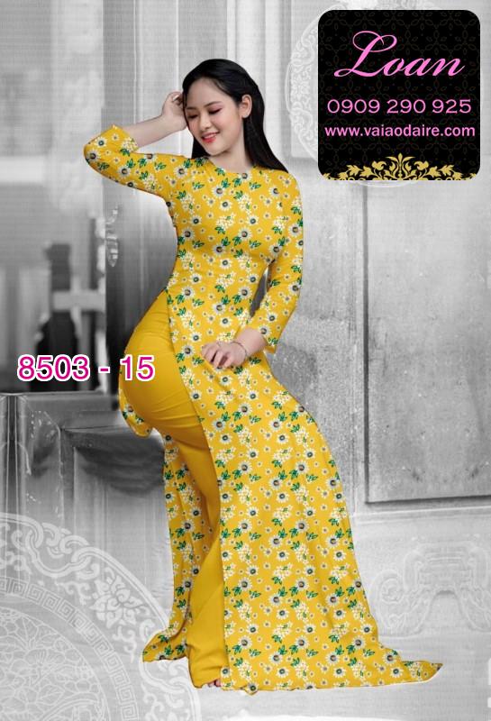 Vải áo dài hoa nhỏ