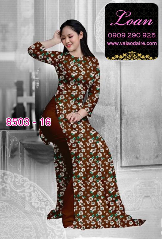 Vải áo dài hoa nhỏ