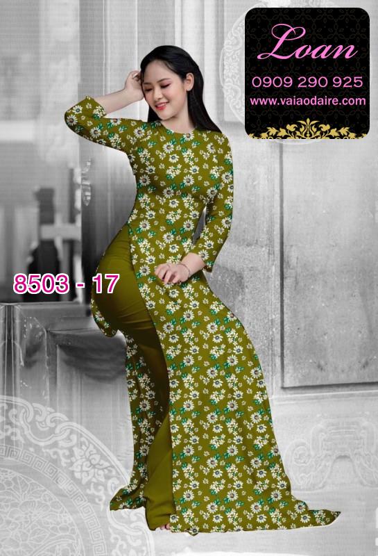 Vải áo dài hoa nhỏ
