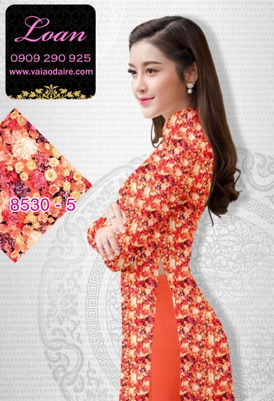 Vải áo dài hoa nhí Vải áo dài hoa nhí