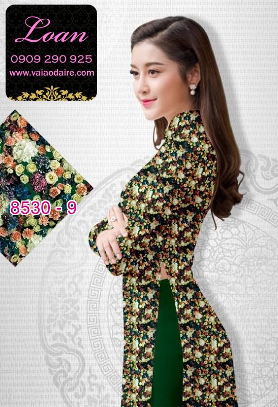 Vải áo dài hoa nhí Vải áo dài hoa nhí