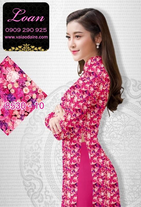 Vải áo dài hoa nhí Vải áo dài hoa nhí