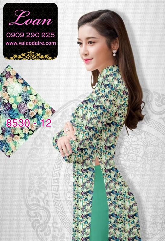 Vải áo dài hoa nhí Vải áo dài hoa nhí