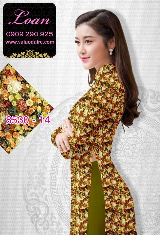 Vải áo dài hoa nhí Vải áo dài hoa nhí